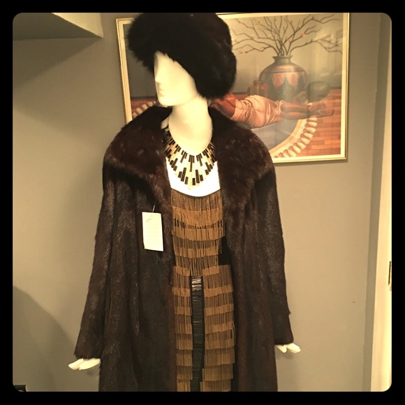 Jackets & Blazers - SOLD‼️‼️Genuine Mahogany Mink Coat FBelow The Knee